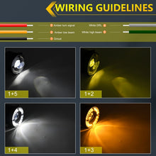 Load image into Gallery viewer, Y4 4 inch 1 Pair Light Guide Dual Lens Fog Light, For Jeep Wrangler JK 2 Door 2007-2015
