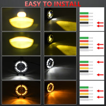 Load image into Gallery viewer, Y4 4 inch 1 Pair Light Guide Dual Lens Fog Light, For Jeep Wrangler JK 2 Door 2007-2015
