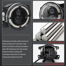 Load image into Gallery viewer, Y4 4 inch 1 Pair Light Guide Dual Lens Fog Light, For Jeep Wrangler JK 2 Door 2007-2015