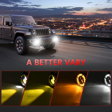 Load image into Gallery viewer, Y4 4 inch 1 Pair Light Guide Dual Lens Fog Light, For Jeep Wrangler JK 2 Door 2007-2015