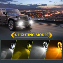 Load image into Gallery viewer, Y5 4 inch 1 Pair Light Guide Single Lens Fog Light, For Jeep Wrangler JK 2 Door 2007-2015