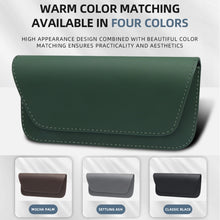 Load image into Gallery viewer, 3064 Napa Texture Leather Car Glasses Storage Bag, 3064 (Olive Green), 3064 (Black), 3064 (Grey), 3064 (Brown)