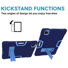 Load image into Gallery viewer, For iPad Pro 12.9 (2018) / (2020) Contrast Color Silicone + PC Protective Case with Holder, For iPad Pro 12.9 2021 / 2020 / 2019