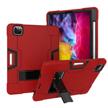 Load image into Gallery viewer, For iPad Pro 12.9 (2018) / (2020) Contrast Color Silicone + PC Protective Case with Holder, For iPad Pro 12.9 2021 / 2020 / 2019