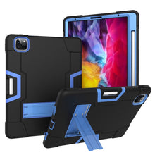 Load image into Gallery viewer, For iPad Pro 12.9 (2018) / (2020) Contrast Color Silicone + PC Protective Case with Holder, For iPad Pro 12.9 2021 / 2020 / 2019