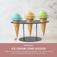 Load image into Gallery viewer, YX035 Acrylic Ice Cream Cone Rack Ice Cream Display Stand