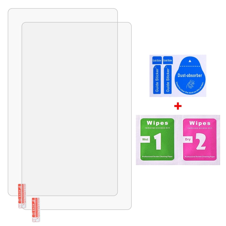 2pcs 0.3mm 9H Explosion-proof Tempered Tablet Glass Film