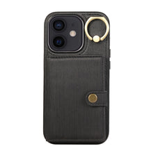 Load image into Gallery viewer, Brushed Texture Wallet Ring Holder Phone Case, For iPhone 13 Pro, For iPhone 13, For iPhone 12 / 12 Pro, For iPhone 12 Pro Max, For iPhone 11