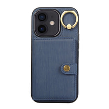 Load image into Gallery viewer, Brushed Texture Wallet Ring Holder Phone Case, For iPhone 13 Pro, For iPhone 13, For iPhone 12 / 12 Pro, For iPhone 12 Pro Max, For iPhone 11