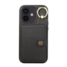 Load image into Gallery viewer, Brushed Texture Wallet Ring Holder Phone Case, For iPhone 13 Pro, For iPhone 13, For iPhone 12 / 12 Pro, For iPhone 12 Pro Max, For iPhone 11