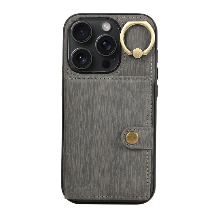 Brushed Texture Wallet Ring Holder Phone Case, For iPhone 15 Pro Max, For iPhone 15 Pro, For iPhone 15 Plus, For iPhone 15, For iPhone 14, For iPhone 14 Pro, For iPhone 14 Pro Max, For iPhone 13 Pro Max