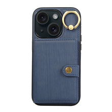 Load image into Gallery viewer, Brushed Texture Wallet Ring Holder Phone Case, For iPhone 15 Pro Max, For iPhone 15 Pro, For iPhone 15 Plus, For iPhone 15, For iPhone 14, For iPhone 14 Pro, For iPhone 14 Pro Max, For iPhone 13 Pro Max