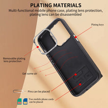 Load image into Gallery viewer, Brushed Texture Wallet Ring Holder Phone Case, For iPhone 15 Pro Max, For iPhone 15 Pro, For iPhone 15 Plus, For iPhone 15, For iPhone 14, For iPhone 14 Pro, For iPhone 14 Pro Max, For iPhone 13 Pro Max