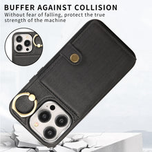 Load image into Gallery viewer, Brushed Texture Wallet Ring Holder Phone Case, For iPhone 15 Pro Max, For iPhone 15 Pro, For iPhone 15 Plus, For iPhone 15, For iPhone 14, For iPhone 14 Pro, For iPhone 14 Pro Max, For iPhone 13 Pro Max