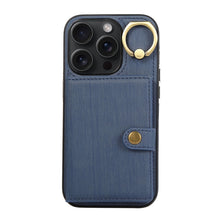 Load image into Gallery viewer, Brushed Texture Wallet Ring Holder Phone Case, For iPhone 15 Pro Max, For iPhone 15 Pro, For iPhone 15 Plus, For iPhone 15, For iPhone 14, For iPhone 14 Pro, For iPhone 14 Pro Max, For iPhone 13 Pro Max