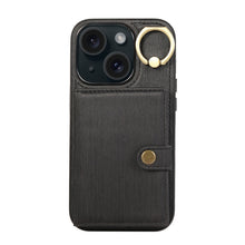 Load image into Gallery viewer, Brushed Texture Wallet Ring Holder Phone Case, For iPhone 15 Pro Max, For iPhone 15 Pro, For iPhone 15 Plus, For iPhone 15, For iPhone 14, For iPhone 14 Pro, For iPhone 14 Pro Max, For iPhone 13 Pro Max