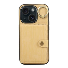 Load image into Gallery viewer, Brushed Texture Wallet Ring Holder Phone Case, For iPhone 15 Pro Max, For iPhone 15 Pro, For iPhone 15 Plus, For iPhone 15, For iPhone 14, For iPhone 14 Pro, For iPhone 14 Pro Max, For iPhone 13 Pro Max