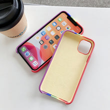 Load image into Gallery viewer, Rainbow Liquid Silicone Shockproof Coverage Protective Case, For iPhone 11, For iPhone 11 Pro, For iPhone 11 Pro Max