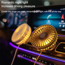 Load image into Gallery viewer, F829 Portable Car Air Outlet Electric Cooling Fan with LED Light