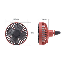 Load image into Gallery viewer, F829 Portable Car Air Outlet Electric Cooling Fan with LED Light