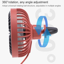Load image into Gallery viewer, F829 Portable Car Air Outlet Electric Cooling Fan with LED Light