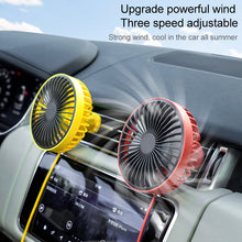 Load image into Gallery viewer, F829 Portable Car Air Outlet Electric Cooling Fan with LED Light