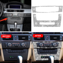 Load image into Gallery viewer, For BMW 3 Series E90 / E92 2005-2012 Car Aircondition CD Control Panel Premium Diamond Decorative Sticker, Aircondition Control Panel Premium A