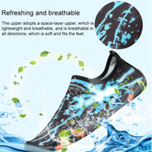 Load image into Gallery viewer, Printed Pattern Non-slip Rubber Thick Bottom Beach Shoes Swimming Shoes Diving Socks for Men, A Pair
