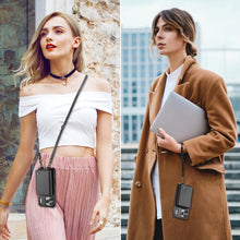 Load image into Gallery viewer, JEEHOOD C22 Series Zipper Wallet Leather Phone Case with Dual Lanyard, For iPhone 17 Pro Max, For iPhone 17 Pro, For iPhone Air, For iPhone 16 Pro Max, For iPhone 16 Pro, For iPhone 16 Plus, For iPhone 16, For iPhone 15 Pro Max