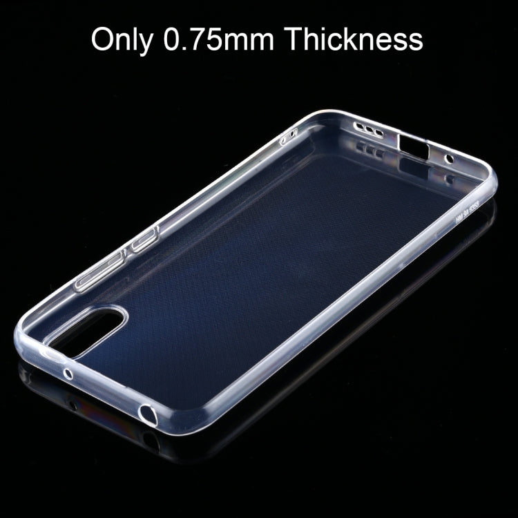 0.75mm Ultra-thin Transparent TPU Soft Protective Case, For Xiaomi Redmi 9A, For Meizu M10, For Huawei Honor X10 Max 5G
