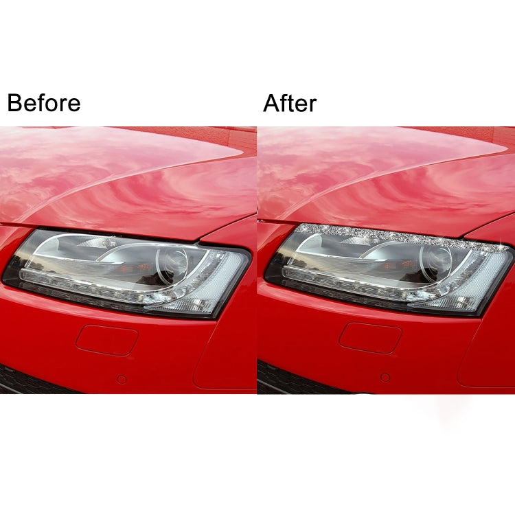 Car Light Eyebrow Diamond Decoration Sticker, Left and Right Drive, Light Eyebrow