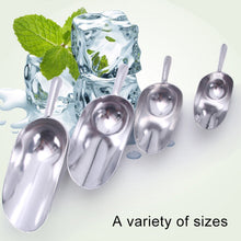 Load image into Gallery viewer, 2 PCS Stainless Steel Multifunctional Shovel Aluminum Alloy Ice Shovel Food Tea Shovel Tea Spoon, S, M, L, XL
