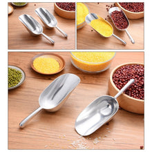 Load image into Gallery viewer, 2 PCS Stainless Steel Multifunctional Shovel Aluminum Alloy Ice Shovel Food Tea Shovel Tea Spoon, S, M, L, XL