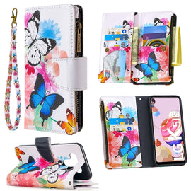 Colored Drawing Pattern Zipper Horizontal Flip Leather Case with Holder & Card Slots & Wallet, For LG K51, For LG K61, For Nokia 5.3, For Xiaomi Redmi 9, For Xiaomi Redmi Note 9, For Huawei P smart 2020