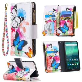 Colored Drawing Pattern Zipper Horizontal Flip Leather Case with Holder & Card Slots & Wallet, For Nokia 1.3, For Huawei Y5p, For Huawei Y6p, For Huawei Honor 9X Lite, For Sony Xperia L4