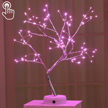 Load image into Gallery viewer, 36 LEDs Pearl Tree Copper Wire Table Lamp Creative Decoration Touch Control Night Light (Warm White Light), 36 LEDs Warm White, 36 LEDs Pink Light, 108 LEDs Warm White, 108 LEDs Pink Light, 108 LEDs White Light, 108 LEDs Colorful Light, 48 LEDs Warm Wh...
