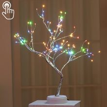 Load image into Gallery viewer, 36 LEDs Pearl Tree Copper Wire Table Lamp Creative Decoration Touch Control Night Light (Warm White Light), 36 LEDs Warm White, 36 LEDs Pink Light, 108 LEDs Warm White, 108 LEDs Pink Light, 108 LEDs White Light, 108 LEDs Colorful Light, 48 LEDs Warm Wh...