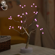 Load image into Gallery viewer, 36 LEDs Pearl Tree Copper Wire Table Lamp Creative Decoration Touch Control Night Light (Warm White Light), 36 LEDs Warm White, 36 LEDs Pink Light, 108 LEDs Warm White, 108 LEDs Pink Light, 108 LEDs White Light, 108 LEDs Colorful Light, 48 LEDs Warm Wh...