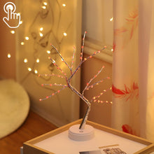 Load image into Gallery viewer, 36 LEDs Pearl Tree Copper Wire Table Lamp Creative Decoration Touch Control Night Light (Warm White Light), 36 LEDs Warm White, 36 LEDs Pink Light, 108 LEDs Warm White, 108 LEDs Pink Light, 108 LEDs White Light, 108 LEDs Colorful Light, 48 LEDs Warm Wh...