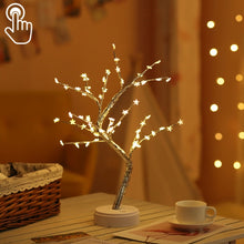 Load image into Gallery viewer, 36 LEDs Pearl Tree Copper Wire Table Lamp Creative Decoration Touch Control Night Light (Warm White Light), 36 LEDs Warm White, 36 LEDs Pink Light, 108 LEDs Warm White, 108 LEDs Pink Light, 108 LEDs White Light, 108 LEDs Colorful Light, 48 LEDs Warm Wh...