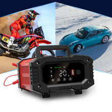 Load image into Gallery viewer, FOXSUR 12V / 24V 20A 300W Portable Motorcycle Car Smart Battery Charger, 20A