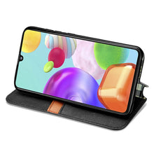 Load image into Gallery viewer, Cubic Grid Pressed Horizontal Flip Magnetic Leather Case with Holder &amp; Card Slots &amp; Wallet