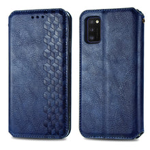 Load image into Gallery viewer, Cubic Grid Pressed Horizontal Flip Magnetic Leather Case with Holder &amp; Card Slots &amp; Wallet