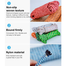 Load image into Gallery viewer, Outdoor Thick Nylon Rope for Hanging Clothes, Random Color, 5m, 20m