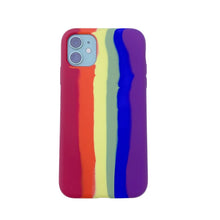 Load image into Gallery viewer, Rainbow Liquid Silicone Shockproof Full Coverage Protective Case, For iPhone 11, For iPhone 11 Pro, For iPhone 11 Pro Max