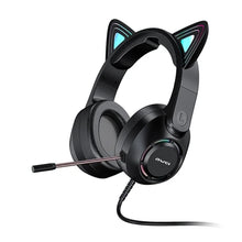 Load image into Gallery viewer, AWEI GM-9 Cat Ear Colorful Light Wired Gaming Headset with Mic, GM-9