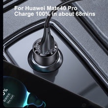 Load image into Gallery viewer, USAMS US-CC208 C39 60W USB + Type-C Dual Port Fast Charging Aluminum Alloy Transparent Car Charger, CC208 C39