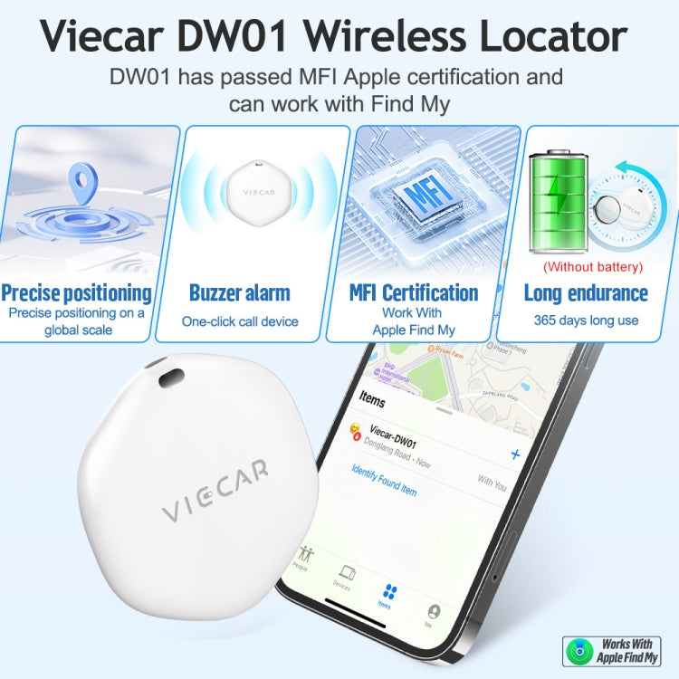 VIECAR DW01 Car Key Anti-lost Detection Wireless Location Tracker, VIECAR DW01