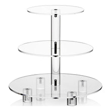 Load image into Gallery viewer, YX062 3 Tier Acrylic Circular Cupcake Stand, YX062