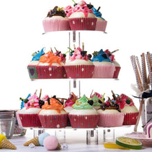 Load image into Gallery viewer, YX062 3 Tier Acrylic Circular Cupcake Stand, YX062